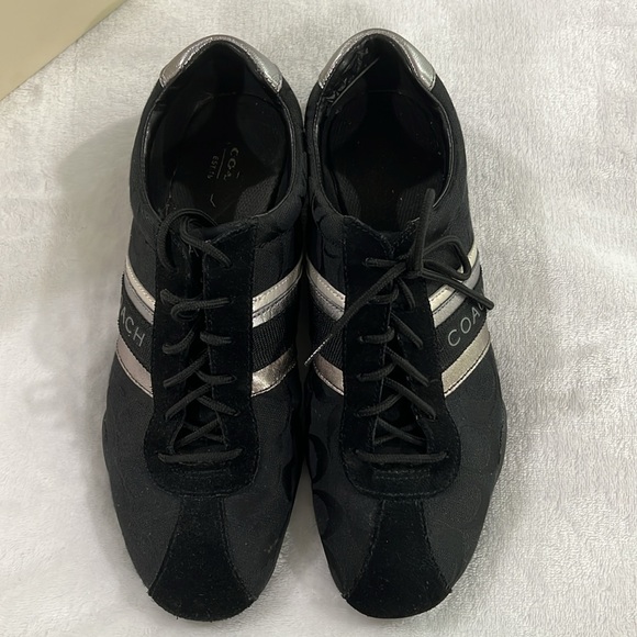 Coach Jayme/ sig/suede and leather Sneakers - Picture 4 of 9